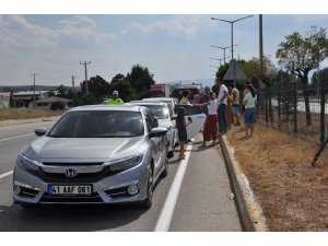 Sandıklı’da 4 araç kazaya karıştı