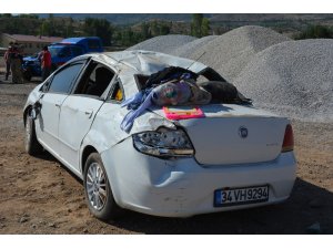 Otomobil takla attı: 6 yaralı