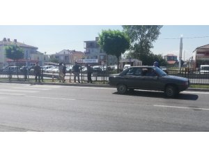 Otomobilin çarptığı yaya yaralandı