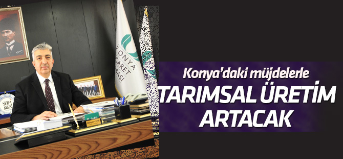 "Konya Ovası, suyla buluşturulduğunda tarımsal üretim artacak"