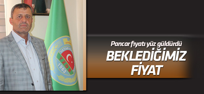 Pancar fiyatı yüz güldürdü