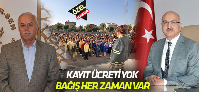 Kayıt Ücreti yok  Bağış her zaman var