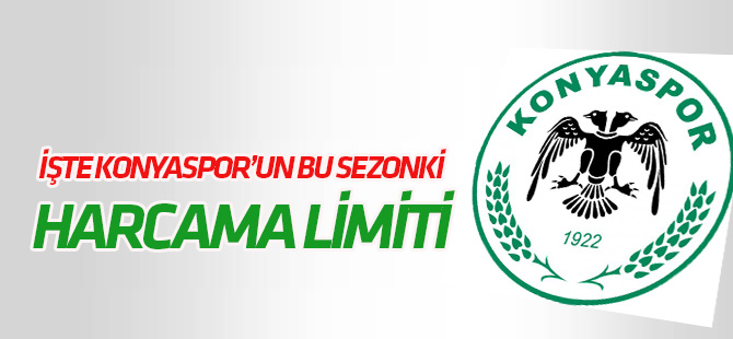 İşte Konyaspor'un bu sezonki harcama limiti