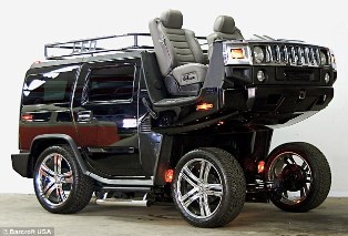 Hummer'ı at arabasına çevirdi!