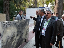 Doğaltaş ve teknoloji fuarını gezdiler