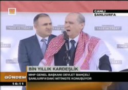 Bahçeli, Urfa'da 'namert' sözü verdi