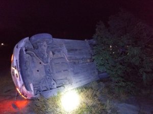 Konya’da otomobil takla attı: 5 yaralı