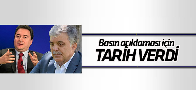 Ali Babacan ne zaman basın açıklaması yapacak?