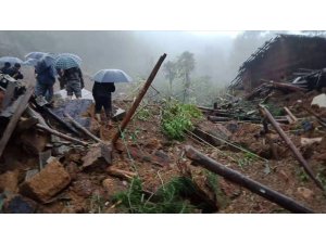 Çin’de heyelan: 9 kayıp