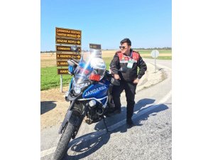 Motosikletli jandarma, kazada şehit oldu