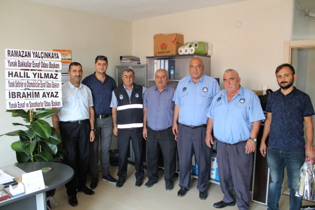 Oda başkanlarından zabıtalara ziyaret