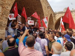 Lübnan Cumhurbaşkanı'nın Osmanlı'ya yönelik skandal açıklamaları protesto edildi