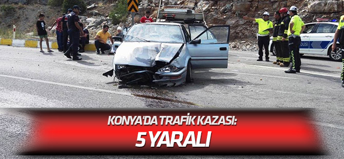 Konya'da trafik kazası: 5 yaralı