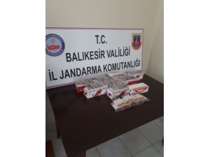 Sındırgı’da kaçak sigara operasyonu