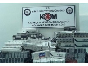 Siirt’te 9 bin 760 paket kaçak sigara ele geçirildi