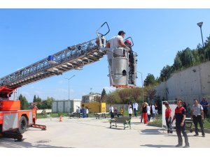 Hastanede nefes kesen tatbikat