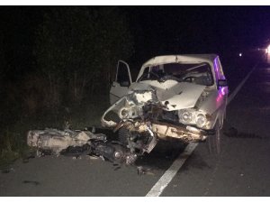 Burdur'da otomobil ile motosiklet çarpıştı: 1 ölü, 4 yaralı