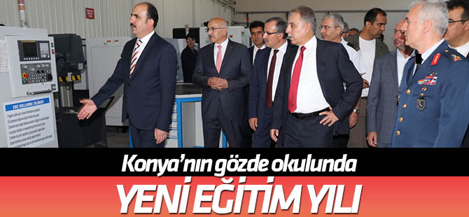 Konya'nın göz bebeği okulda eğitim başladı