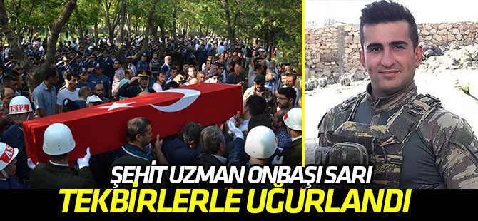 Şehit Uzman Onbaşı Sarı  Son yolculuğuna uğurlandı