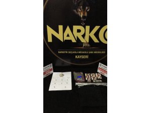 Kayseri’de özel reçeteye tabi 44 tane hap ele geçirildi