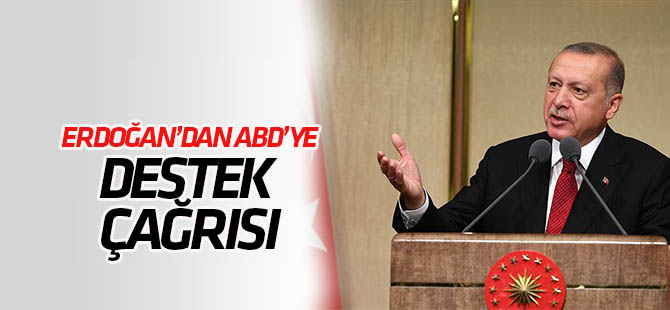 Cumhurbaşkanı Erdoğan'dan ABD'ye destek çağrısı