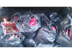 Şüpheli araçta 361 kilo kaçak nargile tütünü ele geçirildi