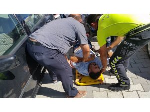 Kulu’da otomobil yayaya çarptı