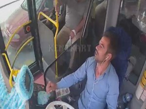 Kadının çırpınışlarına dayanamadı, yolcu dolu otobüsle yönünü hastaneye çevirdi