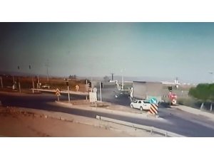 Bursa - İzmir Karayolunda dehşet anı kamerada