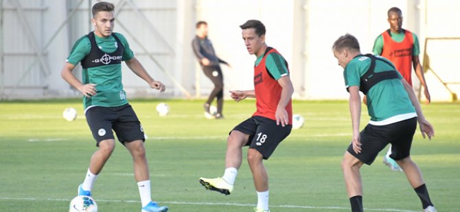 Konyaspor, Denizlispor maçı hazırlıklarını sürdürdü