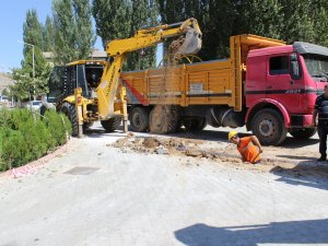 Bozkır'da doğal gaz altyapı çalışmaları