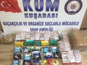 Kuşadası’nda kaçak tütün operasyonu