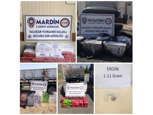 Mardin’de 12 bin 74 paket gümrük kaçağı sigara ele geçirildi
