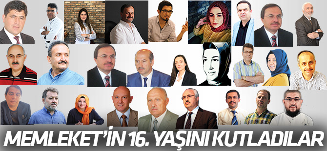 MEMLEKET GAZETEMİZİN 16. YAŞINI KUTLADILAR