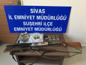 Suşehri'nde uyuşturucu operasyonu: 4 gözaltı