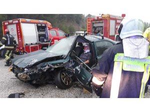 Denizli’de trafik kazası: 1 yaralı