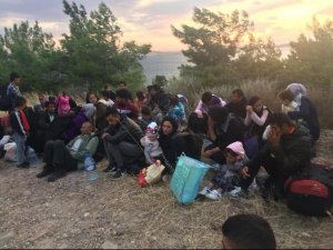 Ayvalık’ta 48 göçmen 3 organizatör yakalandı