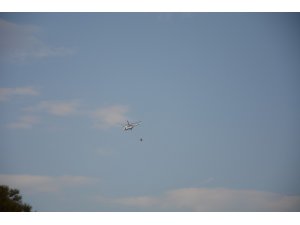 Ortaca’daki yangına havadan müdahale devam ediyor