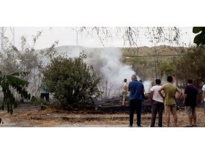 Kopan elektrik nakil kabloları yangına neden oldu