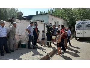 İkamet yangınında 1 kişi hastanelik oldu