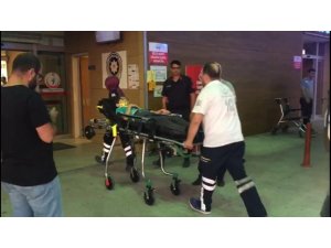 Motosiklet ile bisiklet çarpıştı