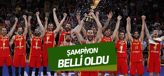 Basketbolda dünya şampiyonu İspanya