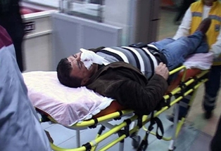 Darp edilen şahıs baygınlık geçirdi