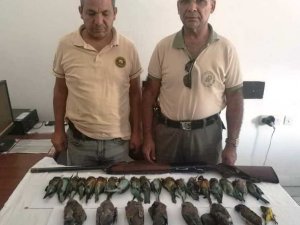 Yasak kuş avına 14 bin lira para cezası