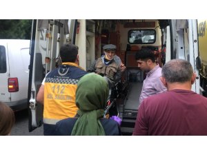 Kamyonetin çarptığı yaya yaralandı