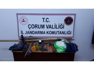 Sungurlu’da kaçak kazıya suçüstü