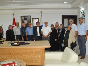 Şehit Ailelerinden Başkan Akkaya’ya ziyaret