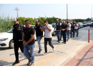 Çıkar amaçlı suç örgütü operasyonunda 6 zanlı adliyeye sevk edildi