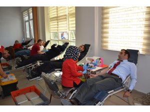 Karaman Adliyesi çalışanları kan bağışında