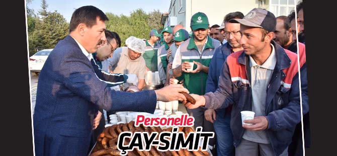 Kılca'dan perrsonelle çay-simit